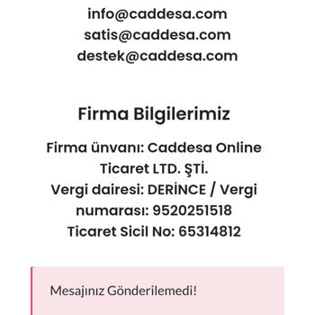 Caddesa, Com Üçlü Ankastre Seti Aldım Parayı Yatırdım Ürün Gelmiyor