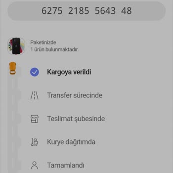 Hepsijet Kargom 13 Gündür Kargo Depoda.