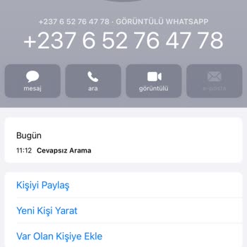 WhatsApp Tanınmayan Numaradan #görüntülü Arama