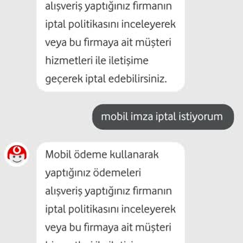 Vodafone Mobil İmza İptali