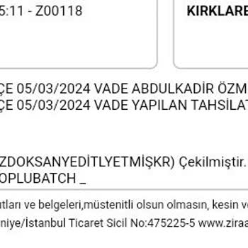 Türkiye Sigorta Rızam Dışında Yenilenen Konut Sigortası Poliçesi