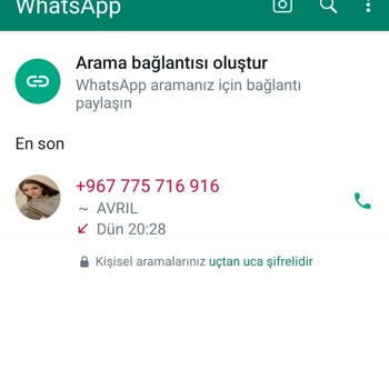 WhatsApp Yabancı Numaradan WhatsApp Araması