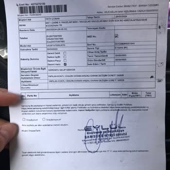 Samsung TU7000 Crystal 4K UHD LED TV. Kronik Panel Arızası