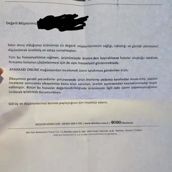 Skechers 3 Günde Tabanı Ezildi, Deforme Oldu