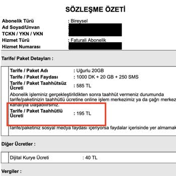 Türk Telekom Haksız Fahiş Fatura