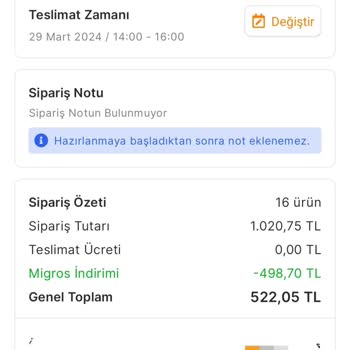 Migros Stok Yok Sorunu!