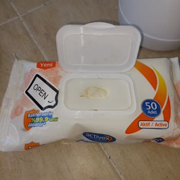 Getir Antibakteriyel Ama Kullanılmış Islak Mendil :)