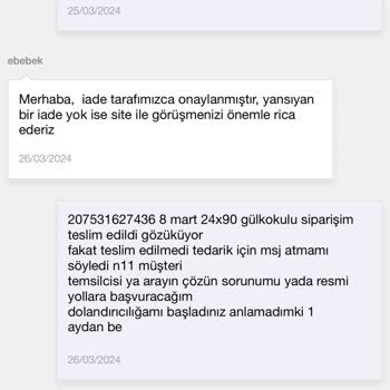 ebebek Eksik Ve Yanlış Teslimatla İlgili Müşteri Mağduriyeti