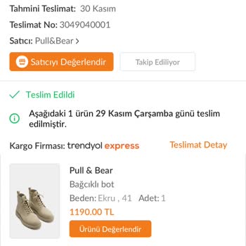 Pull and Bear 90 Günde Ayrılan Bot Tabanı Ve Kalite Hayal Kırıklığı