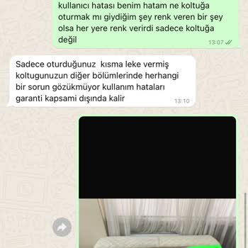 Gündoğdu Mobilya Koltuk Takımı Renk Değişimi Sorunu