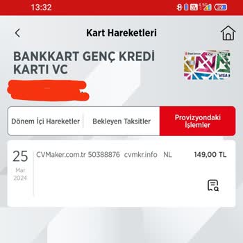 CV Maker Kullanma Gafletinde Bulundum