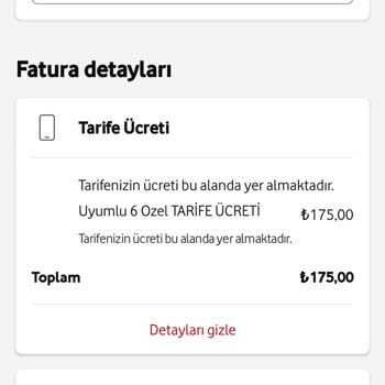Vodafone Habersiz Telefon Faturası Artışı