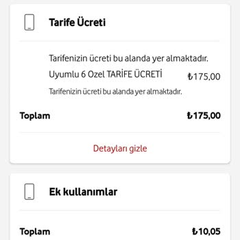 Vodafone Habersiz Telefon Faturası Artışı