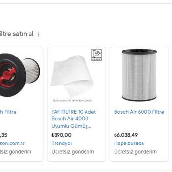 Bosch 4000 Filtre Bulamamak! Sorun