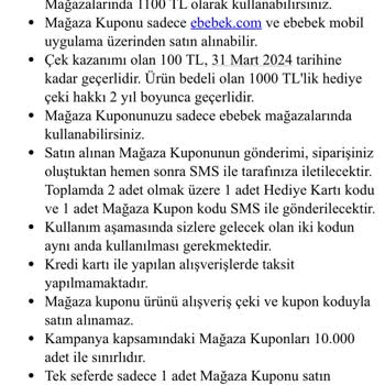 Ebebek Alışveriş Çeki Sorunu