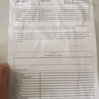 Sürat Kargo Mağduriyeti Zararın Karşılanması