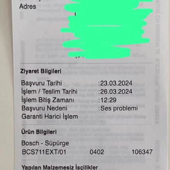 Sıfır Üründe Yaşanan Ses! (Bosch 7 Şarjlı Dik Süpürge)