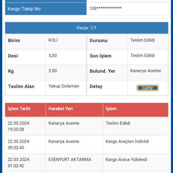 Sürat Kargo, Kargom Teslim Edildi Gözüküyor Fakat Teslim Edilmedi.