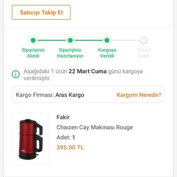 KEEVA Ürünümü Kargoya Vermediler