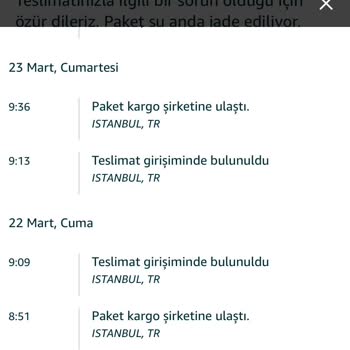 Aras Kargo Kargo Şirketi Kargomu Teslim Etmedi. Üstüne Benim Bilgim Olmadan İade