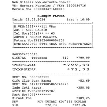 DeFacto Pantolon Kumaş Mağduriyeti