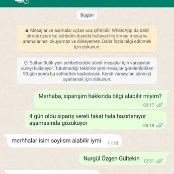 Sultan Butik Adınıza Sipariş Görünmüyor Deniyor