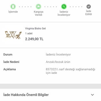 Koçtaş Kalitesiz Malzeme Ve Satış Sonrası Hizmet