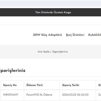 Apple Türkiye Store (appleturkiyestore.com) Hızlı İptal, Yavaş İade: Destek Bekliyorum