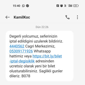 Kamil Koç Son Dakika Bileti İptal Etti. Mağdur Bıraktı