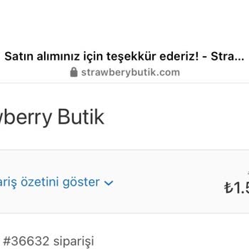 Strawberry Butik Şikayet