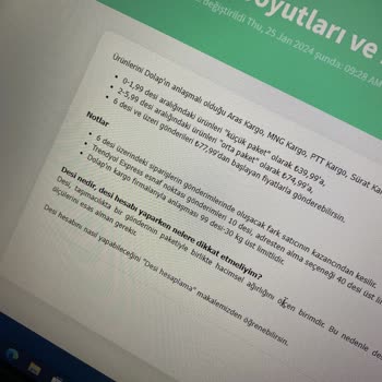 Dolap Uyanık Dolap Uygulaması 0.01 Desi İçin 35 TL Ücret Aldı.