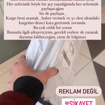 Danışmaya Bırakılan Sürat Kargo Haber Vermek Zorunda Değillermiş!