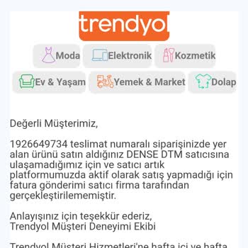Faturasız Satış Yapmaya İzin Veren Trendyol