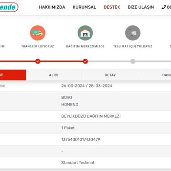 Kargomsende Firmasının Kargoyu Dağıtıma Çıkarmaması.!