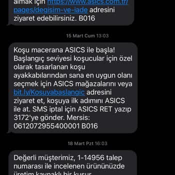 Asics Dikişi Sökülen Ayakkabıyı İade Almıyor