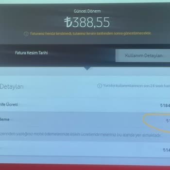 Vizyon Elektronik Para Vodafone Faturama İzinsiz Ek Ücret Yansıtıldı