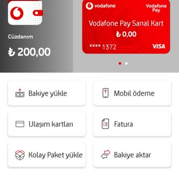 Vodafone Pay Uygulamasında Kartıma Para Aktaramıyorum