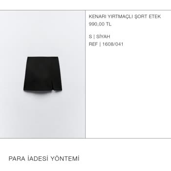 Zara Markası İade Ücretimi Göndermedi!