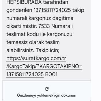 Sürat Kargo Manavgat Şelale Şubesi Kargolarımı Teslim Etmiyor