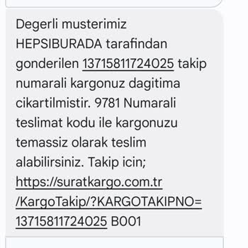 Sürat Kargo Manavgat Şelale Şubesi Kargolarımı Teslim Etmiyor