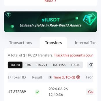 Tronscan Ağından Usdtler Gelmedi
