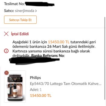 Trendyol Mağazalarına Sahip Çıkmıyor (Philips Kahve Makinesi Mağduru)