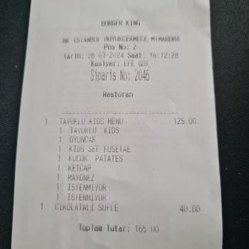 Burger King Hakkımızı Ve Hayallerimizi Aldı