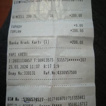 BİM Alışveriş Fişimi Ekledim