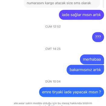 Ate Wear Ate. Wear Kargo Gelmedi İade Yapmıyorlar 21 Gün Oldu
