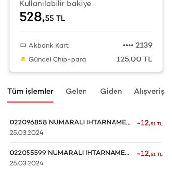 Akbank Obs Adı Altında Takip Masraf Tahsilatı
