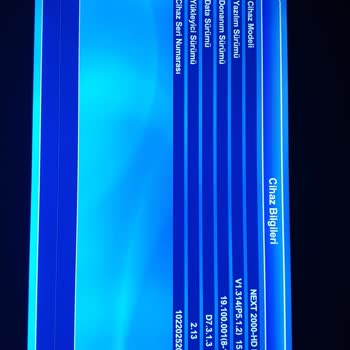 Next&Nextstar Next 2000 HD Plus Uydu Alıcısı Güncelleme Sebebiyle İnternete Girmiyor