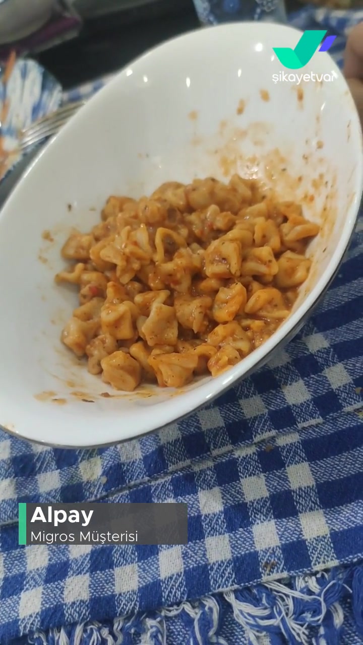 Migros Fırınlanmış Mantı Pişmesine Rağmen Çiğ Kalıyor! videonun kapak resmi