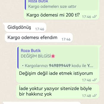 Roza Butik Üslupsuzluğu Ve Mağdur Etmeleri.