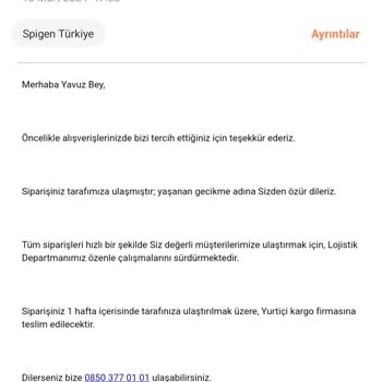 Spigen Mağduriyeti! Alışveriş Yaparken Tekrar Tekrar Düşünmek Gerek.